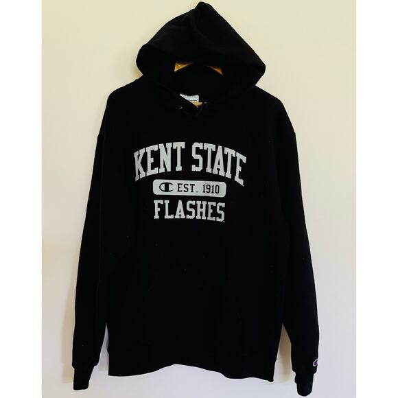 Champion Kent State University Golden Flashes Eagle Men Black Hoodie Sweatshirt - Picture 1 of 8